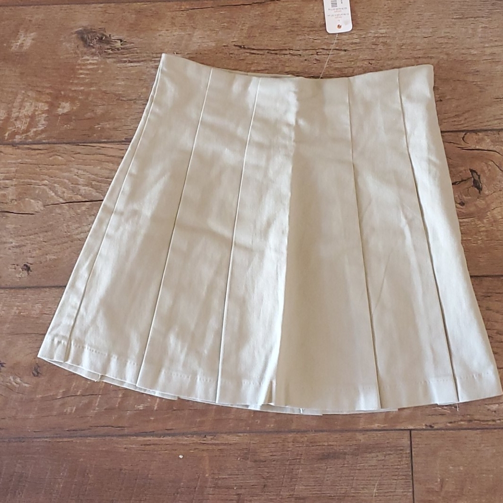 ❤️3/$10 Gymboree Girl's Uniform Skirt Tan Size 8 NWT